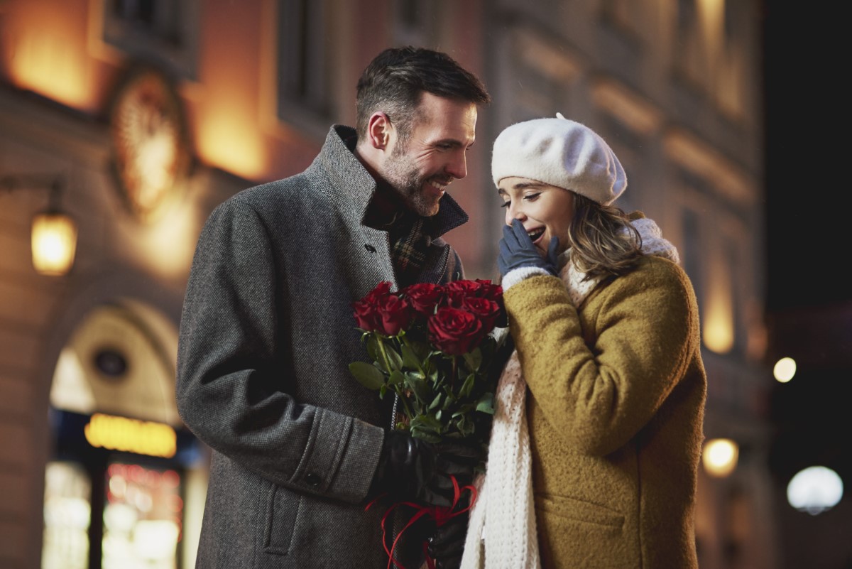 roses rouges pour une déclaration d'amour