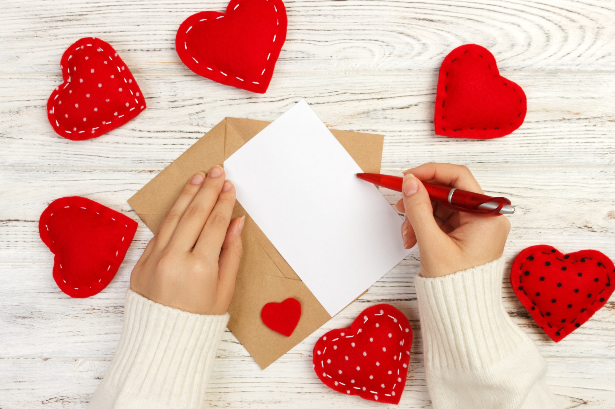écrire message amour