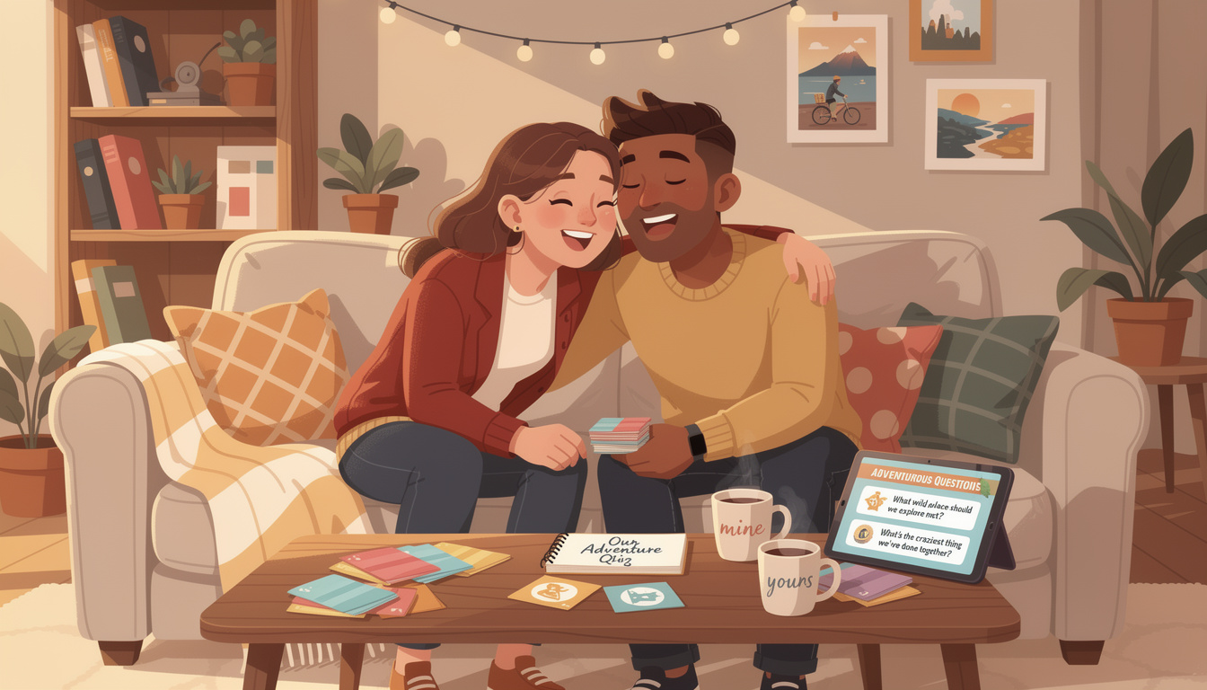 testez votre complicité avec notre quiz couple et découvrez qui est le plus aventurier dans votre duo. amusez-vous à révéler vos personnalités et à renforcer votre relation !